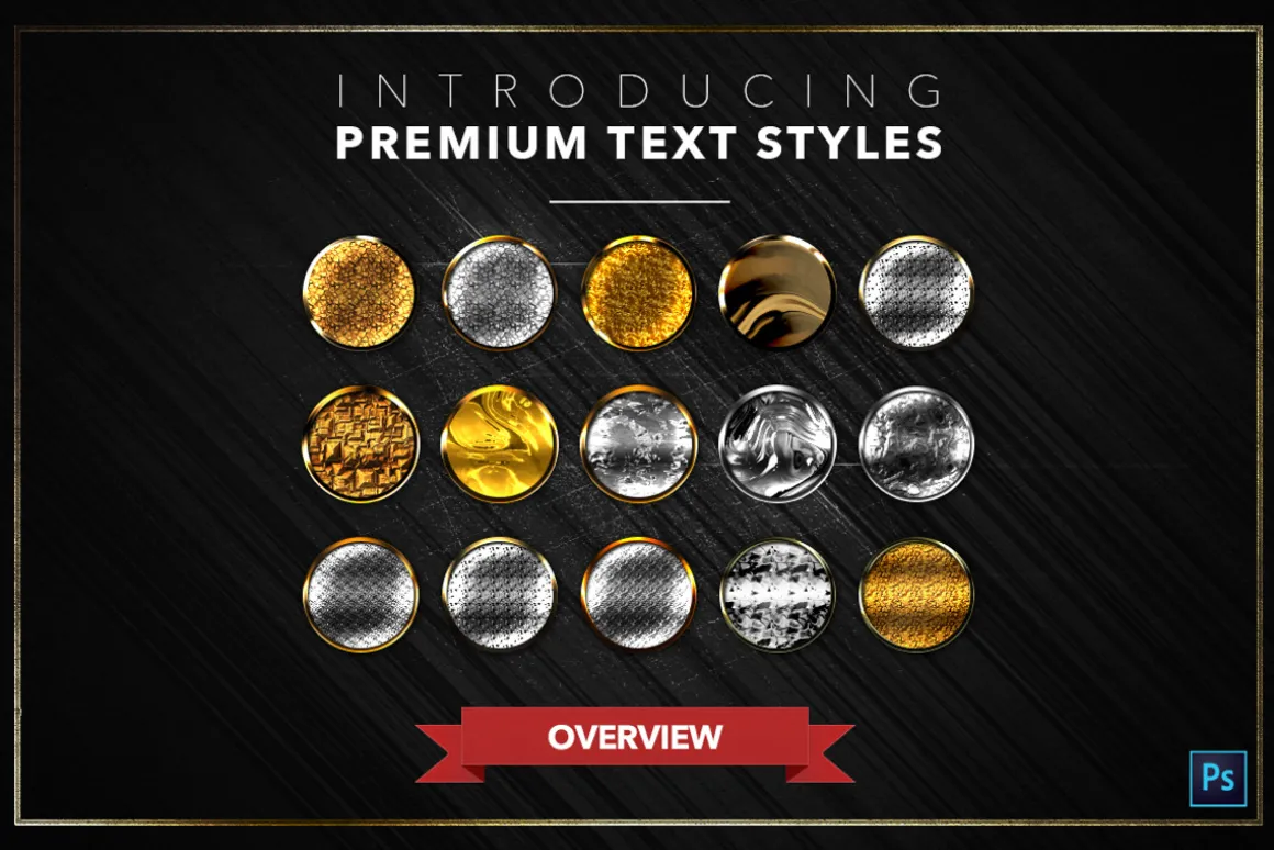 Gold & Silver #5 - 15 Text Styles