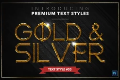 Gold & Silver #5 - 15 Text Styles