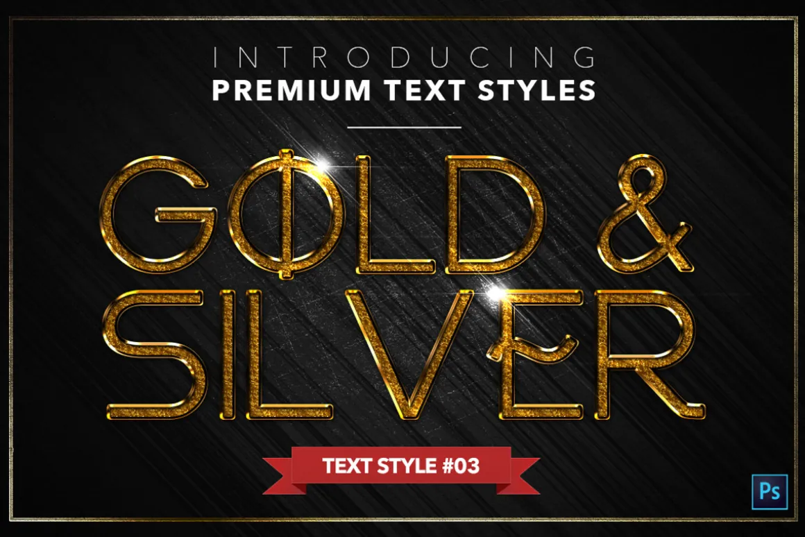 Gold & Silver #5 - 15 Text Styles