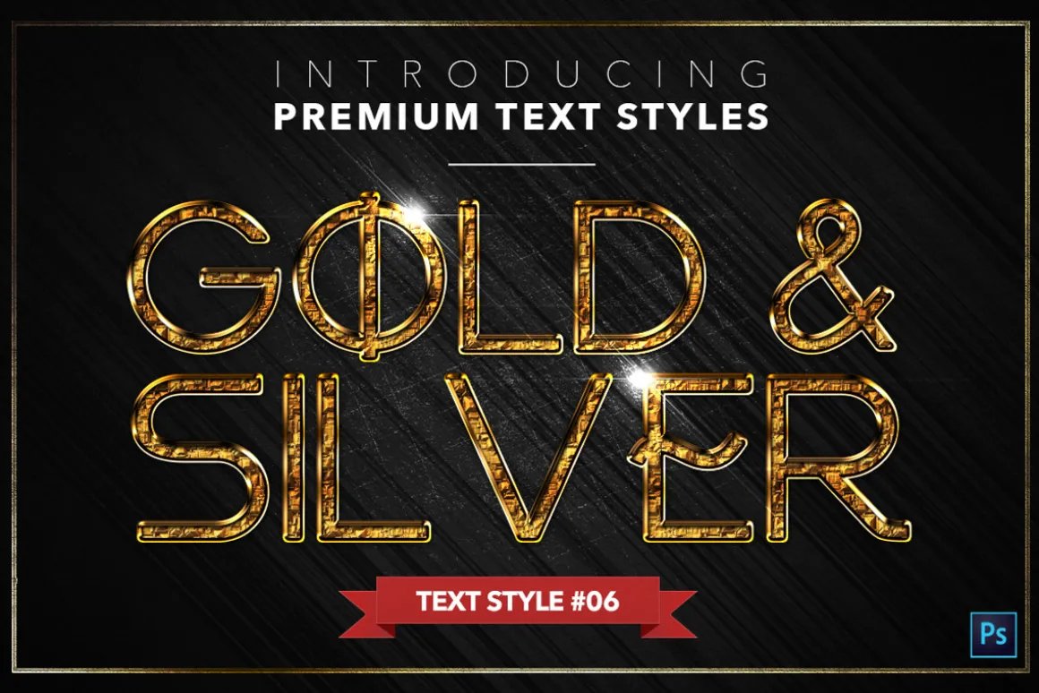 Gold & Silver #5 - 15 Text Styles