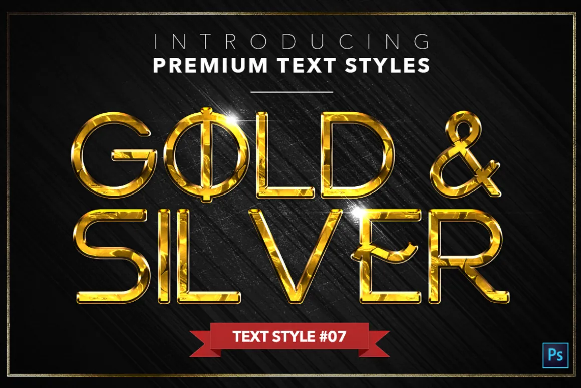 Gold & Silver #5 - 15 Text Styles