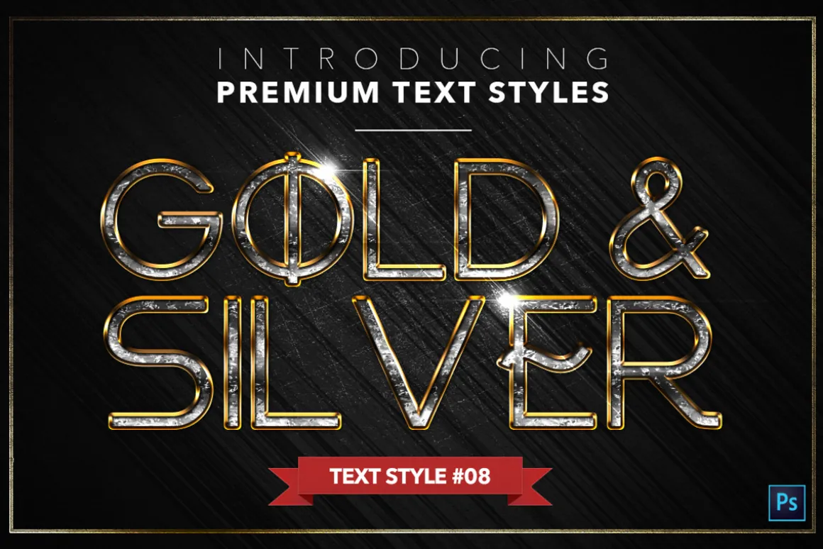 Gold & Silver #5 - 15 Text Styles