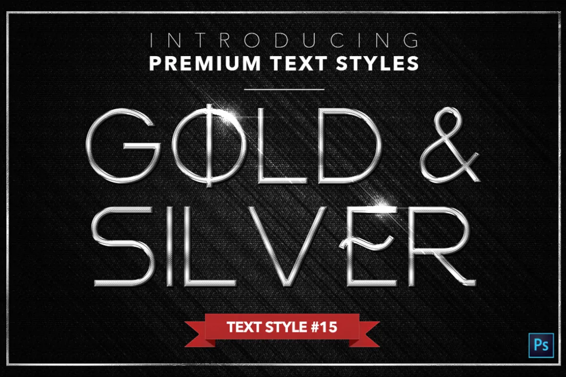 Gold & Silver #3 - 15 Text Styles