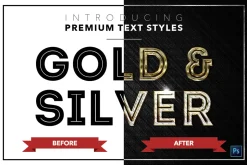 Gold & Silver #3 - 15 Text Styles