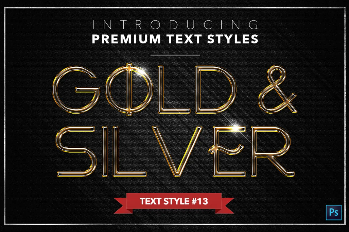 Gold & Silver #3 - 15 Text Styles