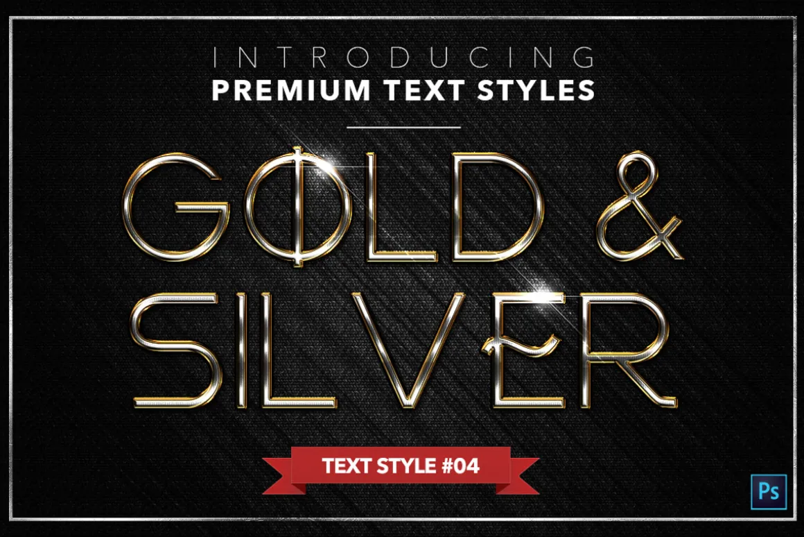 Gold & Silver #3 - 15 Text Styles