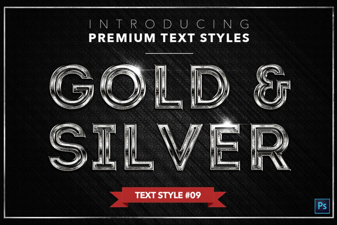 Gold & Silver #3 - 15 Text Styles