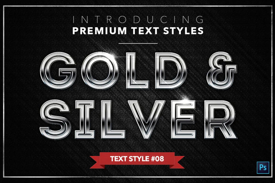 Gold & Silver #3 - 15 Text Styles