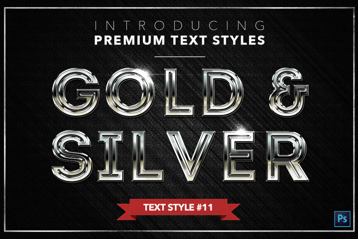 Gold & Silver #3 - 15 Text Styles