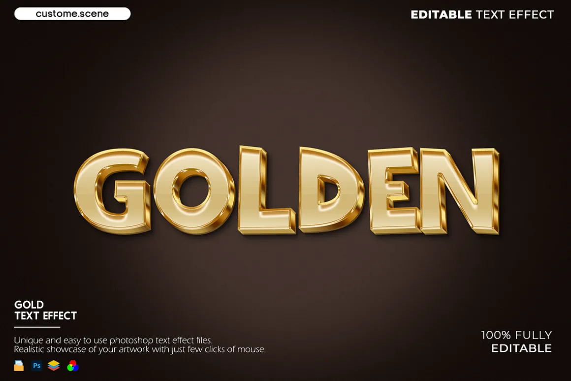 Gold Text Effect Bundle