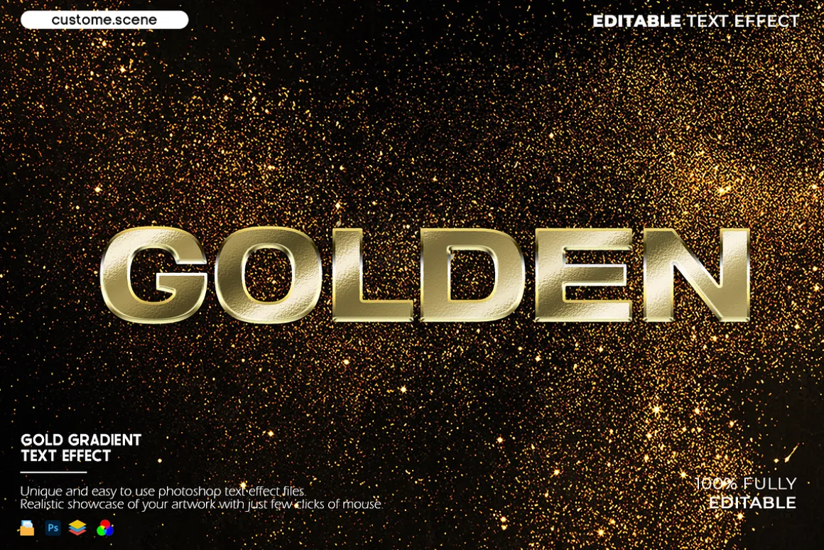 Gold Text Effect Bundle