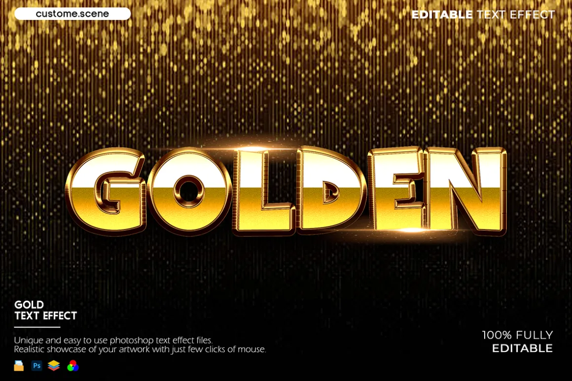 Gold Text Effect Bundle