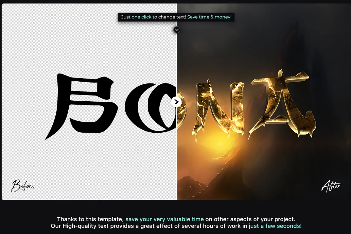 4 Gold Text Effects