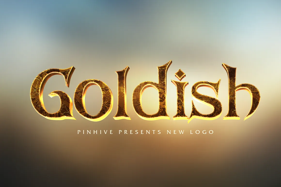 4 Gold Text Effects