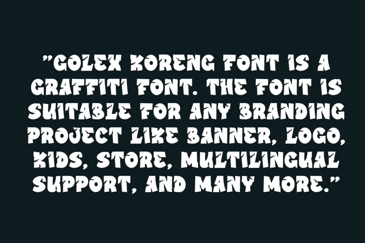 Golex Koreng - Graffiti Font