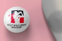 Golf Ball Logo Mockup - 6 views