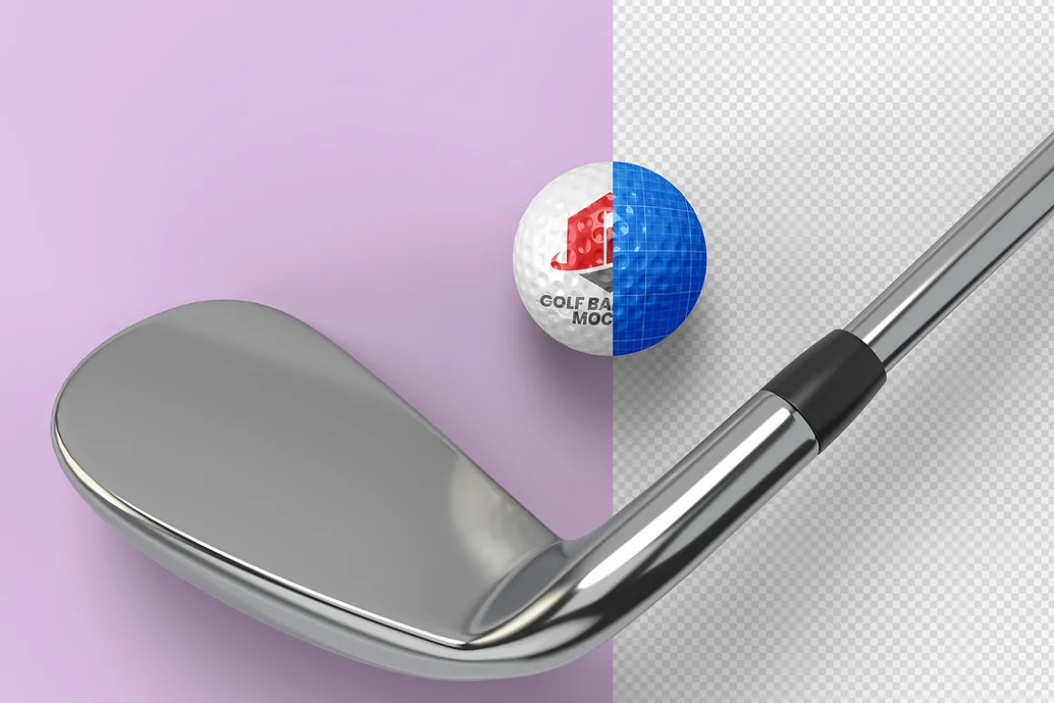 Golf Ball Logo Mockup - 6 views