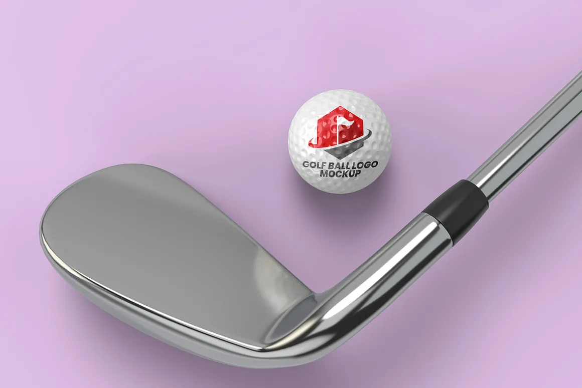 Golf Ball Logo Mockup - 6 views