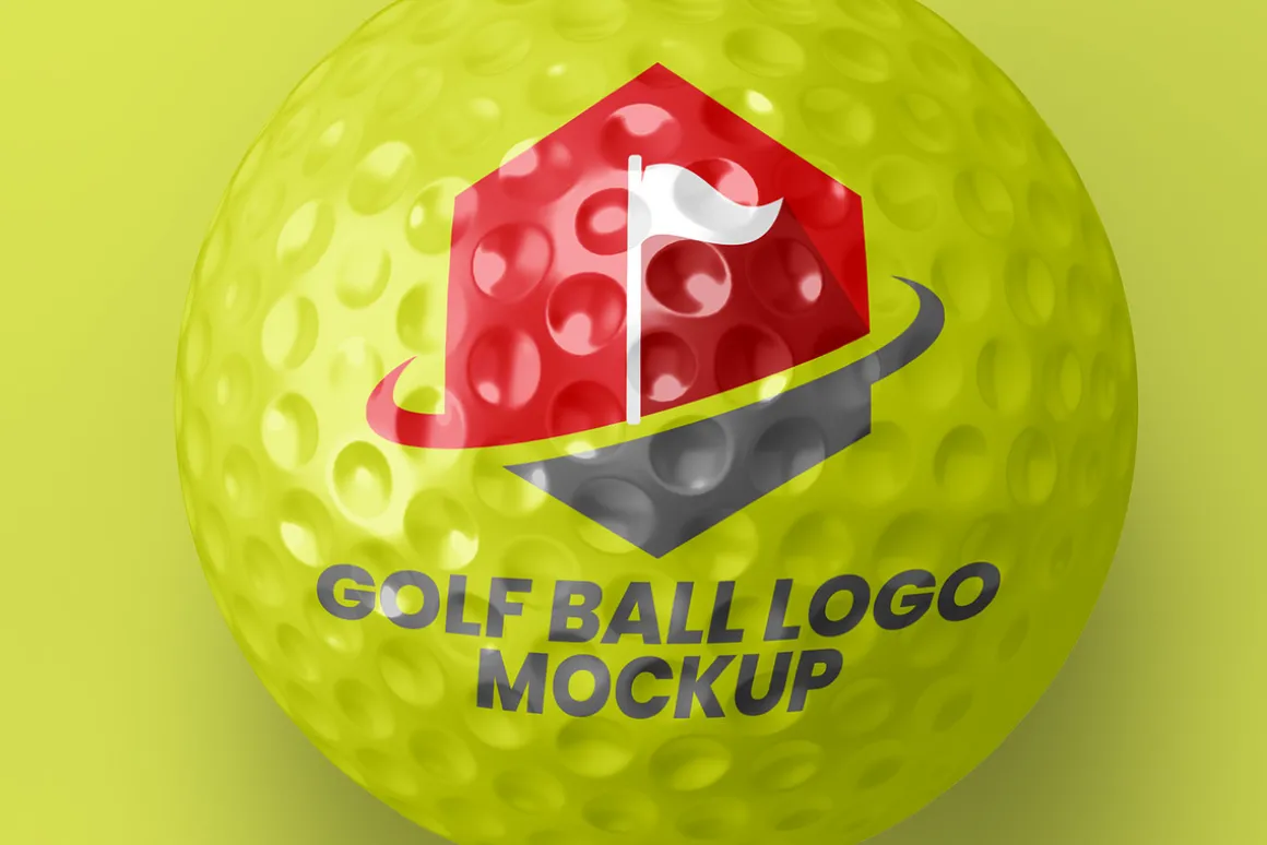 Golf Ball Logo Mockup - 6 views