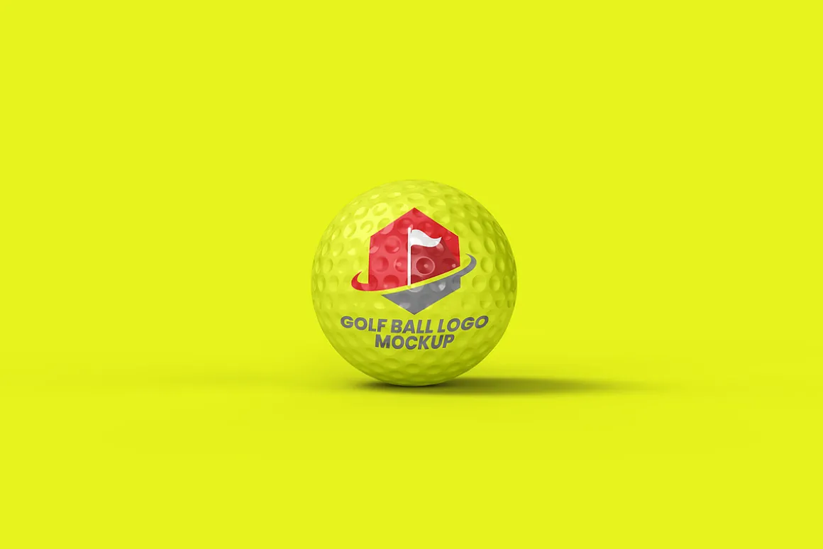 Golf Ball Logo Mockup - 6 views
