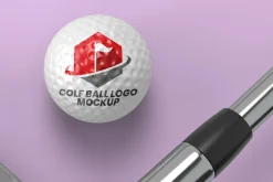 Golf Ball Logo Mockup - 6 views