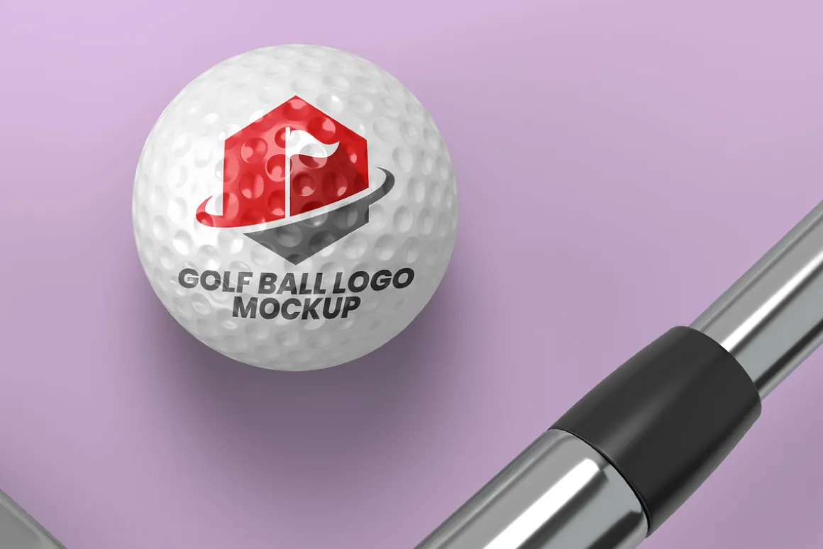 Golf Ball Logo Mockup - 6 views