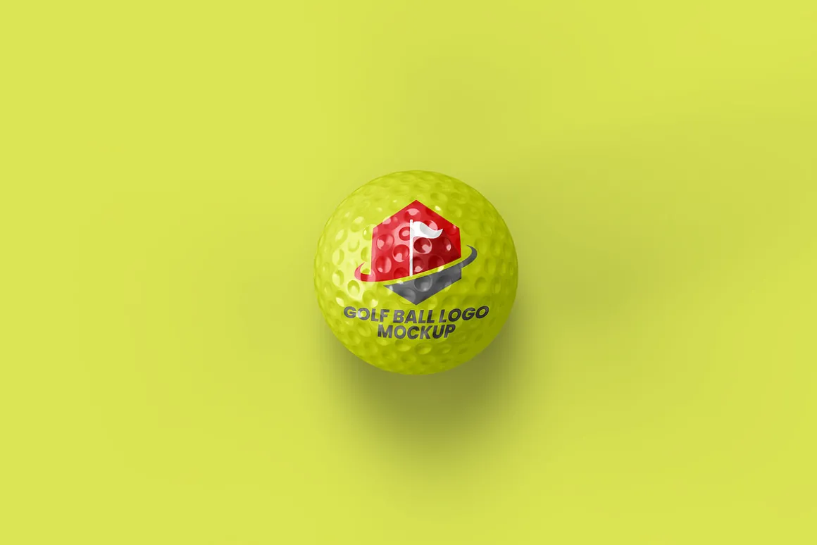 Golf Ball Logo Mockup - 6 views