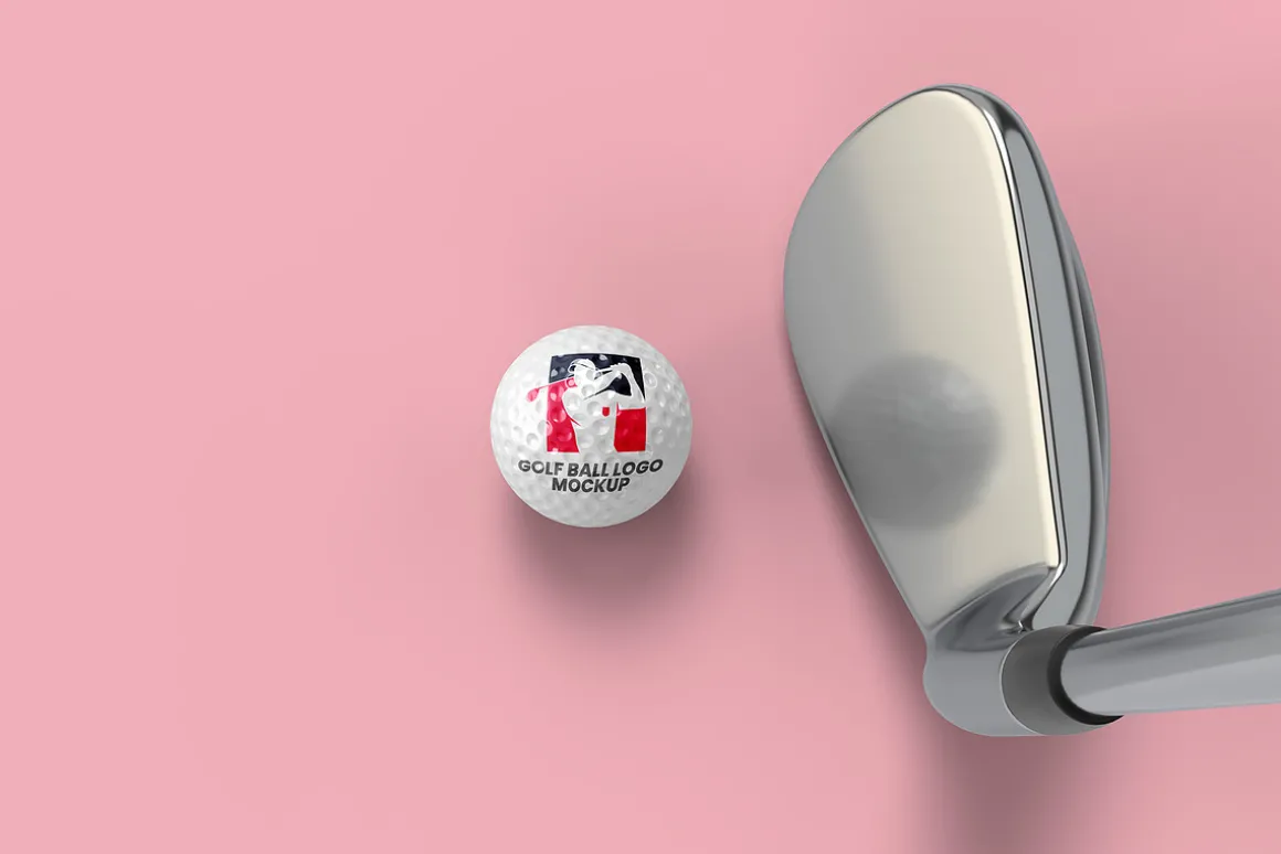 Golf Ball Logo Mockup - 6 views