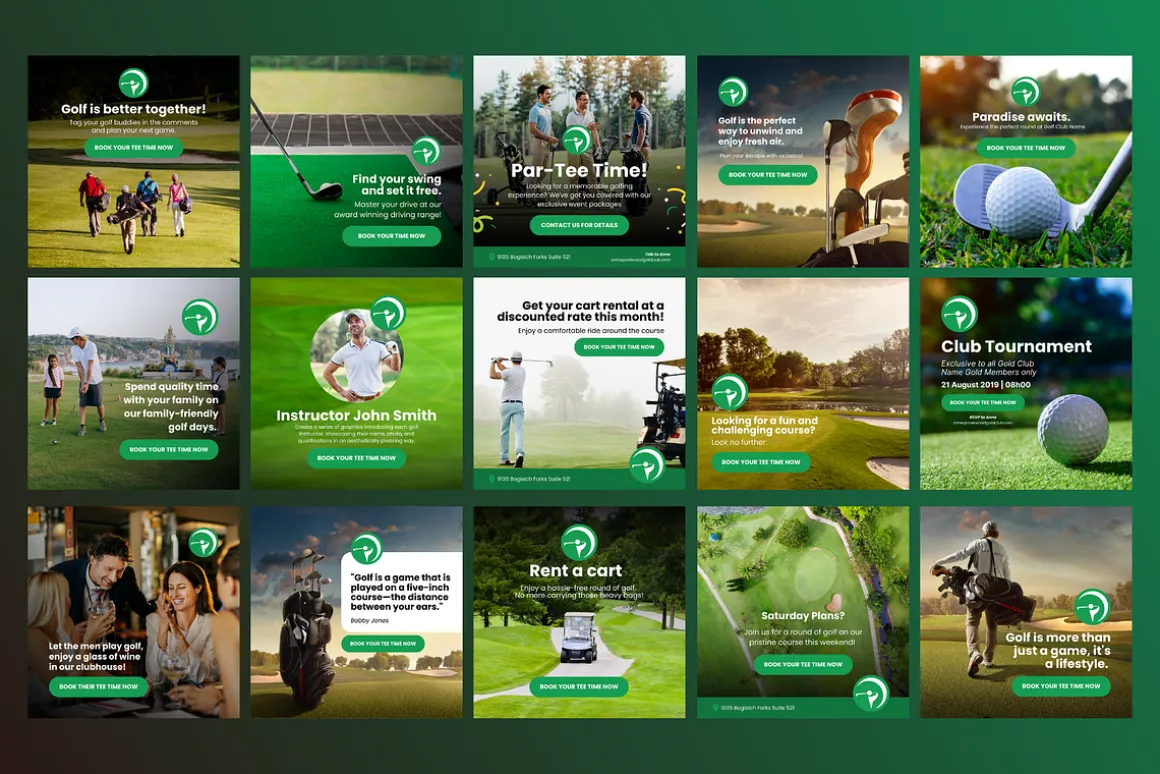 15 Golf Social Media