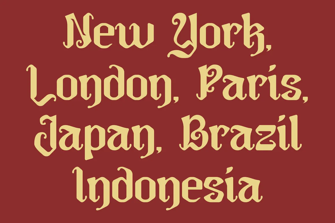 Golligan - Blackletter Font
