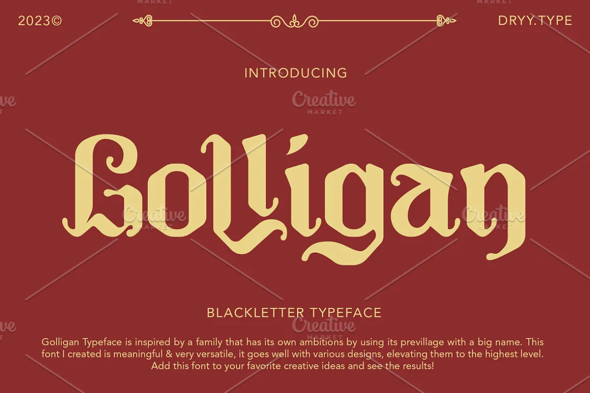 Golligan - Blackletter Font