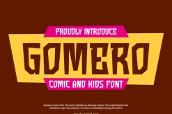 Gomero - Comic Font