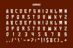 Gomero - Comic Font
