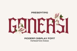 Goneasi - Romantic Gothic Font