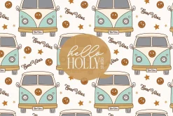 Good Vibes Hippy Van Repeat Back