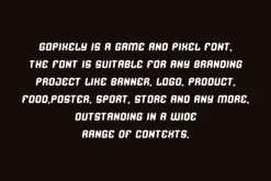 Gopixely - Game & Pixel Font