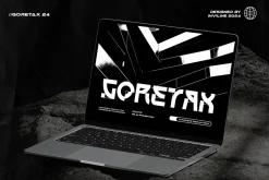 Goretax - Tech Display Font