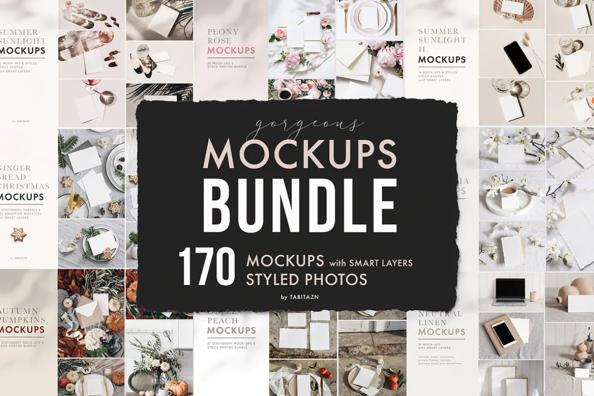 170 Gorgeous mockups bundle