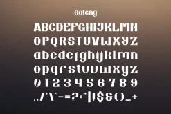 Goteng - Minimal Logo Font