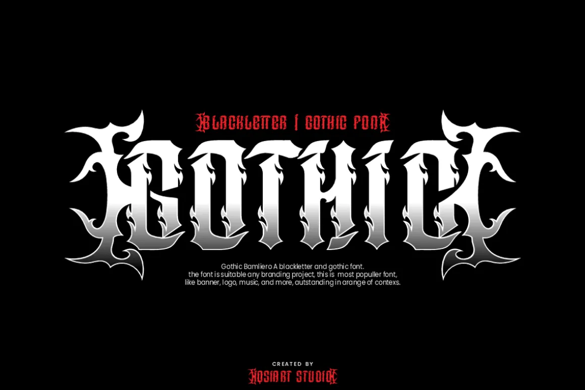 Gothic Bamliero - Blackletter Font