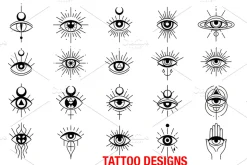 Gothic Tattoo Design Assets 65 Icons