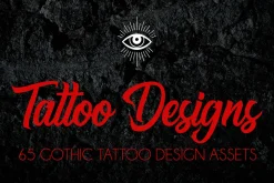 Gothic Tattoo Design Assets 65 Icons