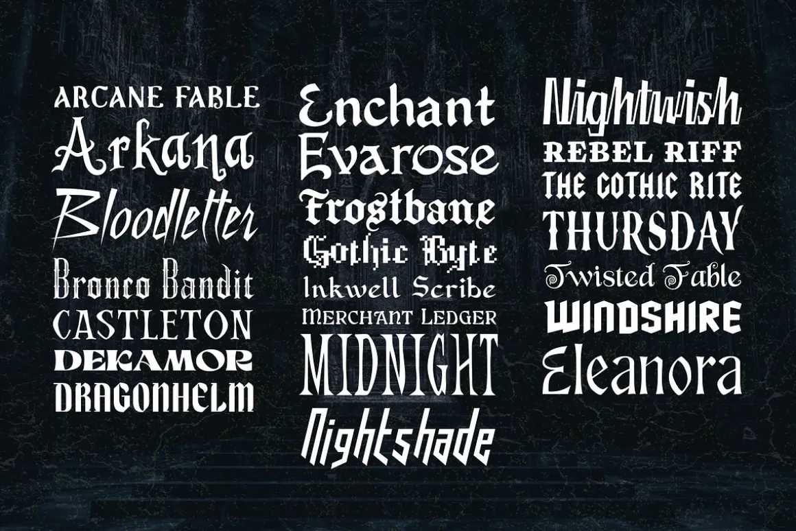 Gothic Font Bundle