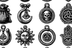 Gothic Occult Pendant Symbols Set