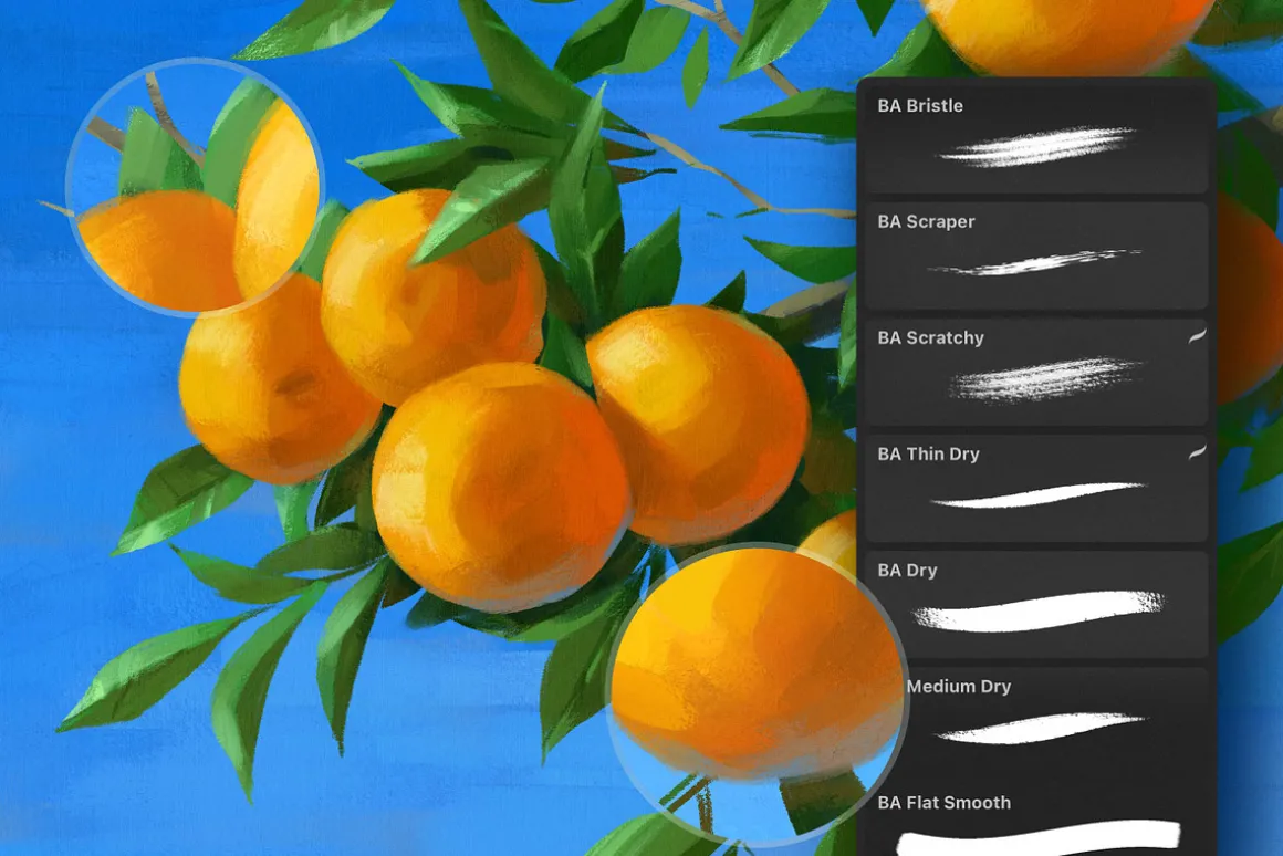 Gouache Zen Photoshop Brushes