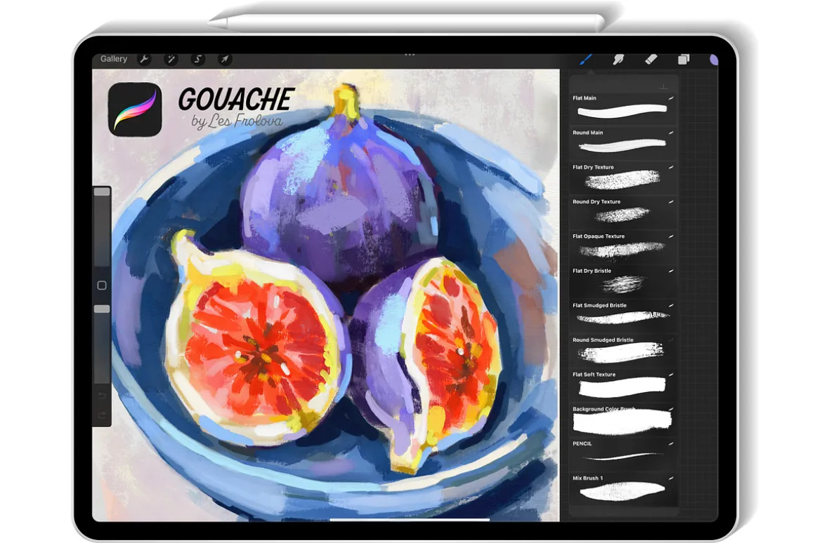 Gouache Brushes for Procreate