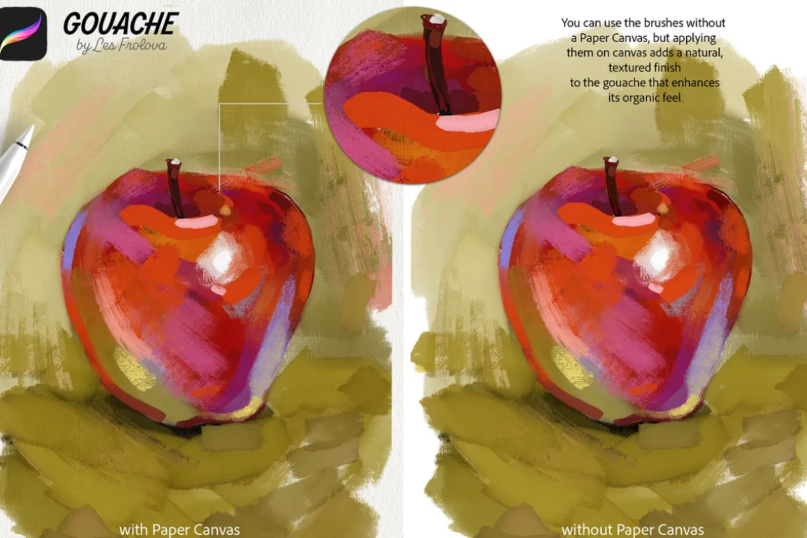 Gouache Brushes for Procreate