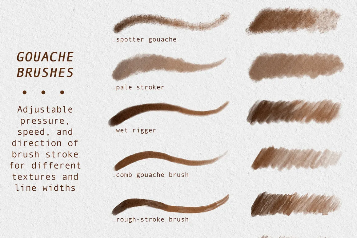Gouache Brushes For Procreate