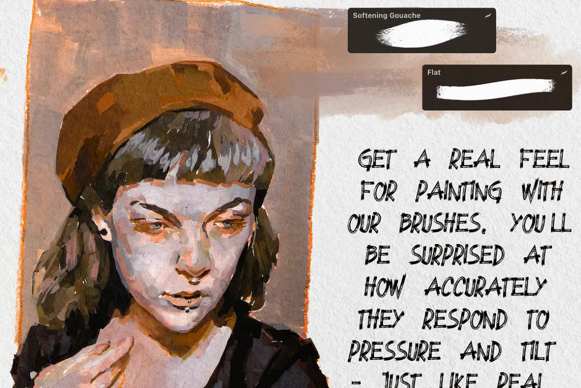 Gouache Brushes For Procreate