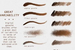 Gouache Brushes For Procreate